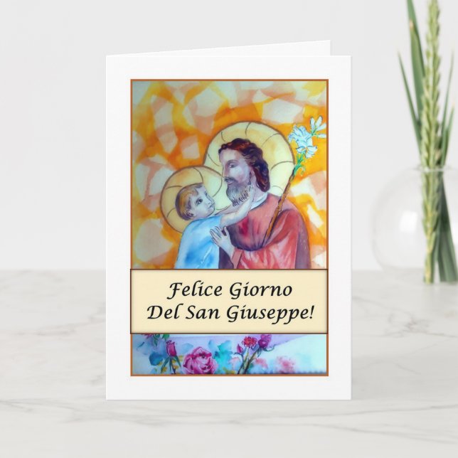 Felice Giorno del San Giuseppe (Religious) Card (Front)