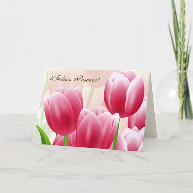 Felices Pascuas. Easter Card in Spanish (Front)