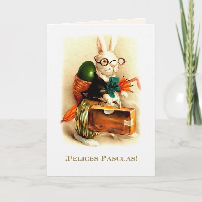 Felices Pascuas. Easter Card in Spanish (Front)