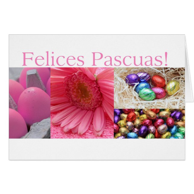 Felices Pascuas spanish Happy Easter Cards (Front Horizontal)