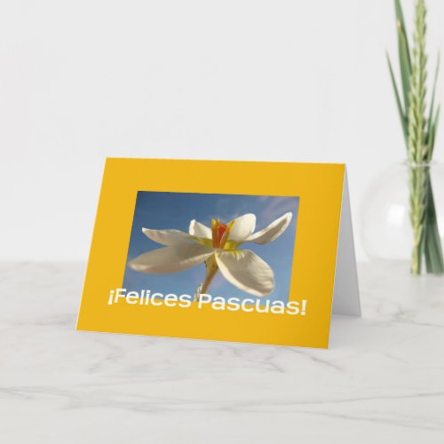 Felices Pascuas spanish Happy Easter Holiday Card