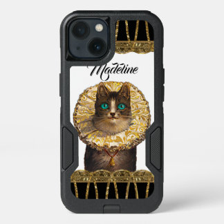 Felicette Purr Pretty French Kitty Monogram iPhone 13 Case