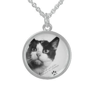 Félicette: The First Cat in Space Sterling Silver Necklace