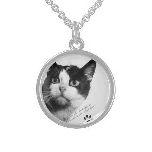 Flicette The First Cat in Space Sterling Silver Necklace