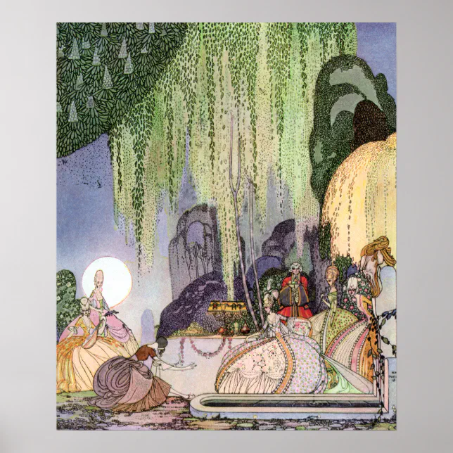 Felicia, Art Nouveau by Kay Nielsen Poster | Zazzle