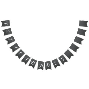 Felicidades banderín bunting flags