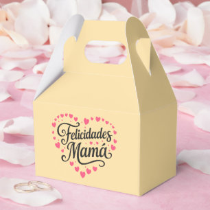 Felicidades Mamá Happy Mother's Day Calligraphy    Favor Boxes