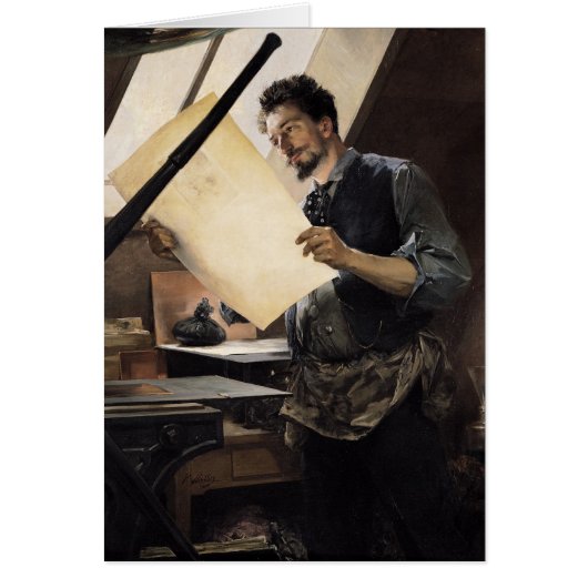 Felicien Rops in his studio (Front)