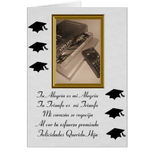 Spanish Graduation Greeting Card - El Graduado