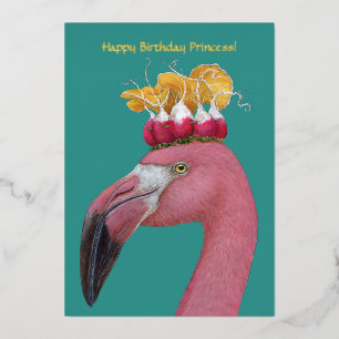 Felicity birthday foil 5" x 7" Flat card