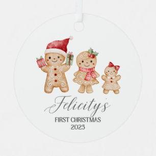 Felicity Personalized Baby's First Christmas Metal Ornament