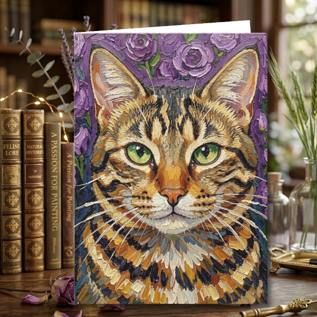 Feline and Floral | Happy Birthday Card (Creator Uploaded)