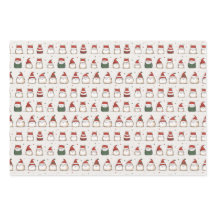 Feline and Santa's Minimalist Elegance