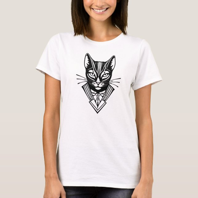 Feline cat T-shirt  (Front)