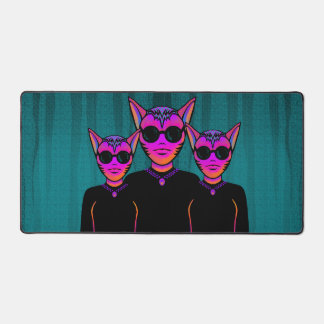 Feline Character Desk Mat