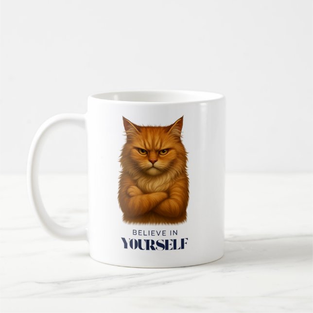 Feline Confidence  Coffee Mug (Left)