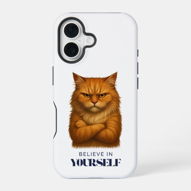 Feline Confidence Iphone Case (Back)