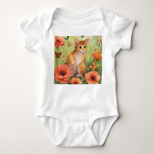 Feline Cuteness Cat_Print Baby Suit Baby Bodysuit