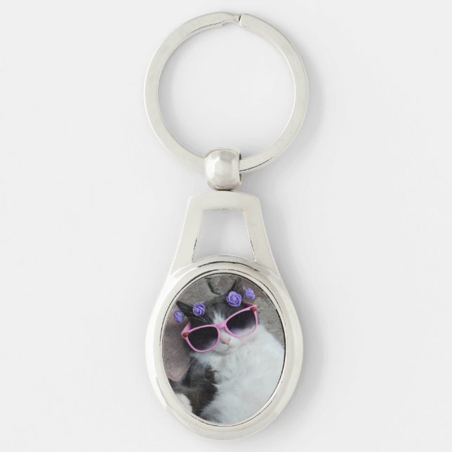 Feline Diva Keychain (Front)