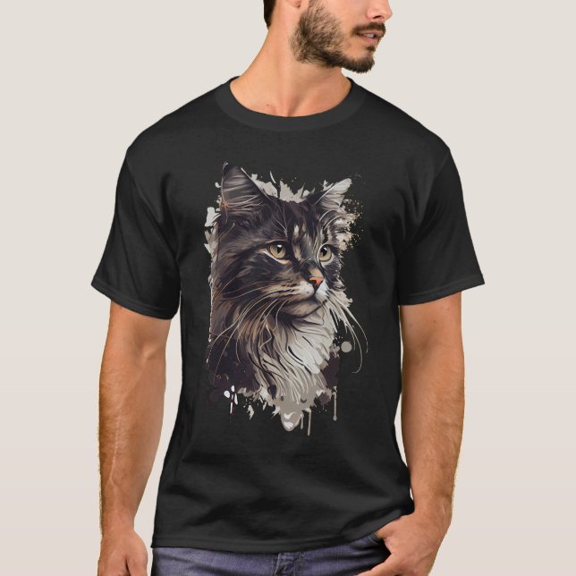Feline Elegance in Your Life T-Shirt (Front)