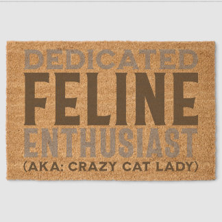 Feline Enthusiast Fiber Doormat