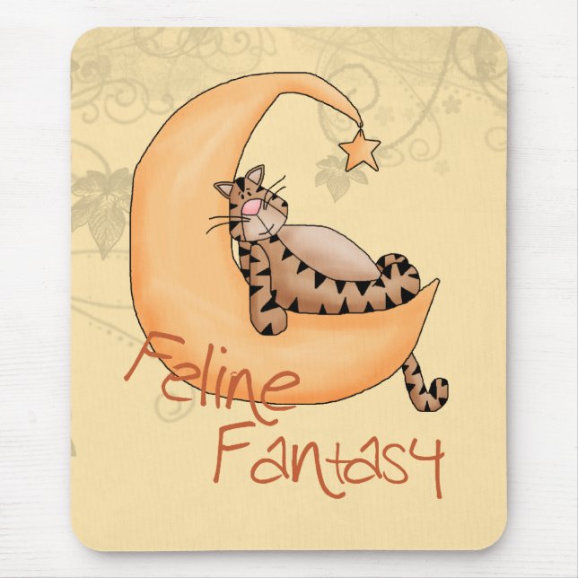 Feline Fantasy Mouse Pad (Front)