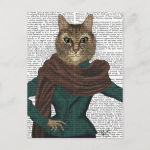 Feline Fashionista Postcard