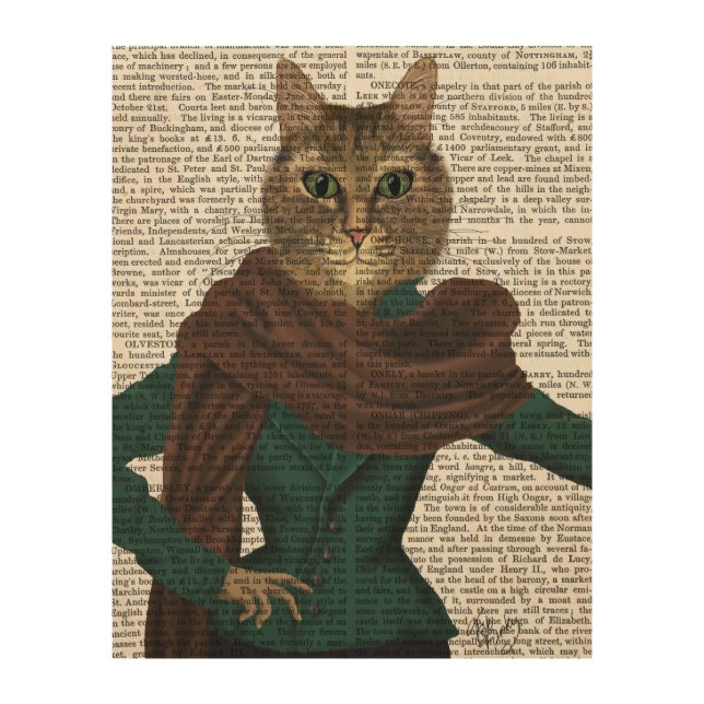 Feline Fashionista Wood Wall Art (Front)