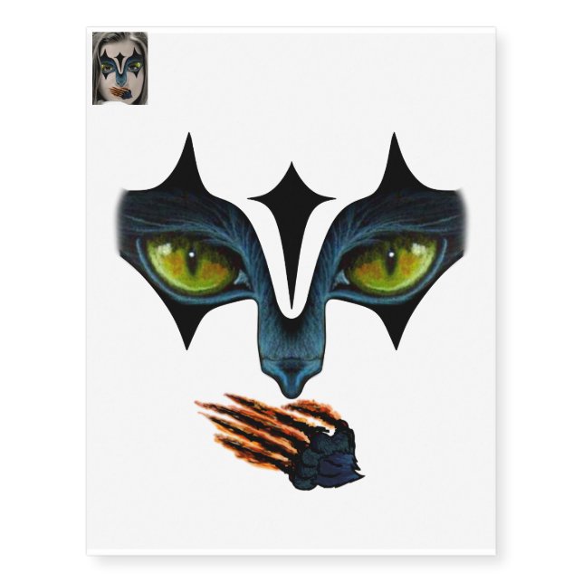 Feline Fatale - Fantasy Make Up Kit Temporary Tattoos (Front)
