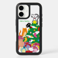Feline Festive Holiday Cats OtterBox Case – White