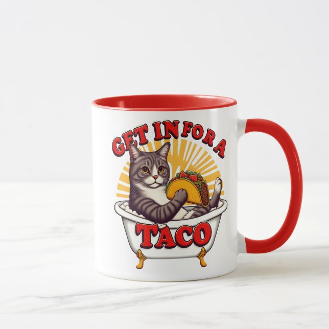 Feline Fiesta in a Tub Mug (Right)