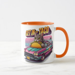 Feline Fiesta in Pink Ride Mug