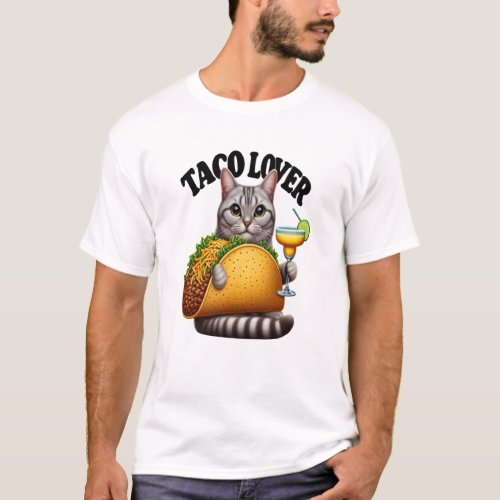 Feline Fiesta Taco Cat T_Shirt