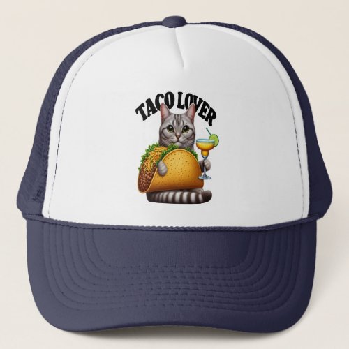Feline Fiesta Taco Cat Trucker Hat