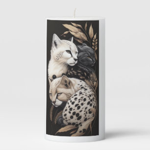FELINE FINESSE #1     PILLAR CANDLE
