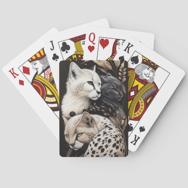 FELINE FINESSE #1  POKER CARDS (Back)