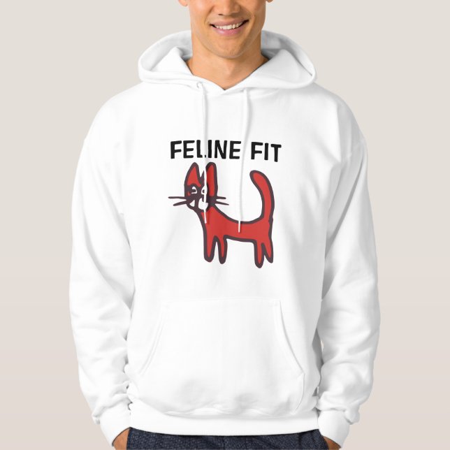 FELINE FIT CAT LOVER WORKOUT T-Shirts (Front)