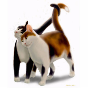 Feline Friends Holiday Ornament