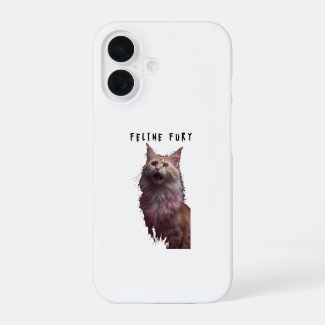 Feline Fury iPhone Case (Back)