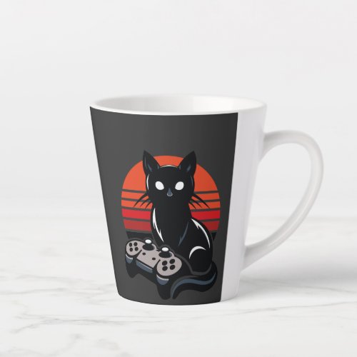 Feline Gamer The Pawsome Controller Chronicles Latte Mug