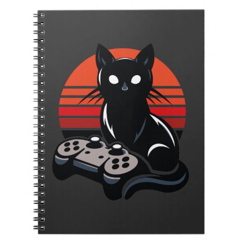 Feline Gamer The Pawsome Controller Chronicles Notebook