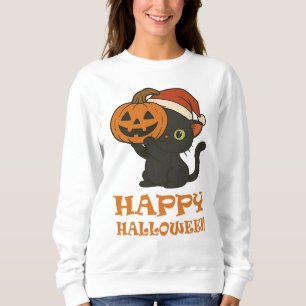 Feline Halloween Sweater for Cat Lovers