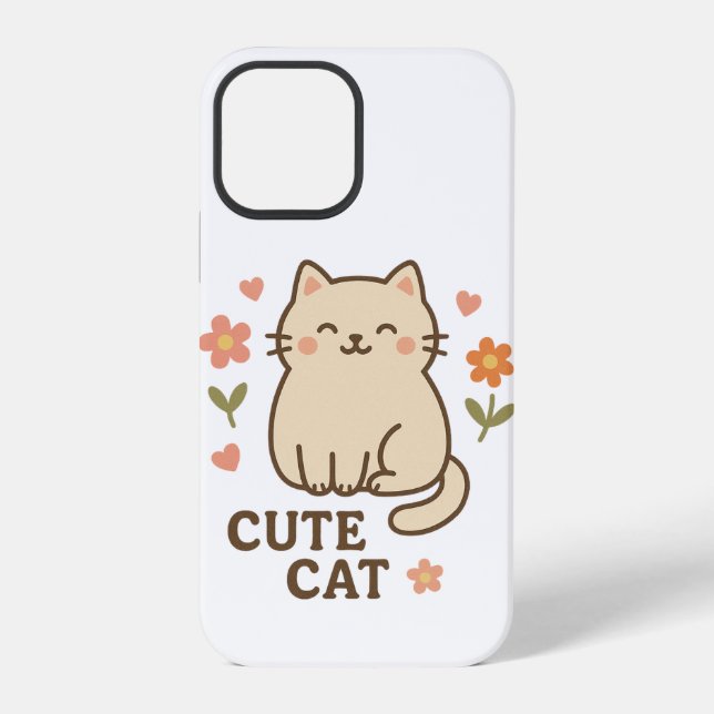Feline in Bloom Iphone Case (Back)