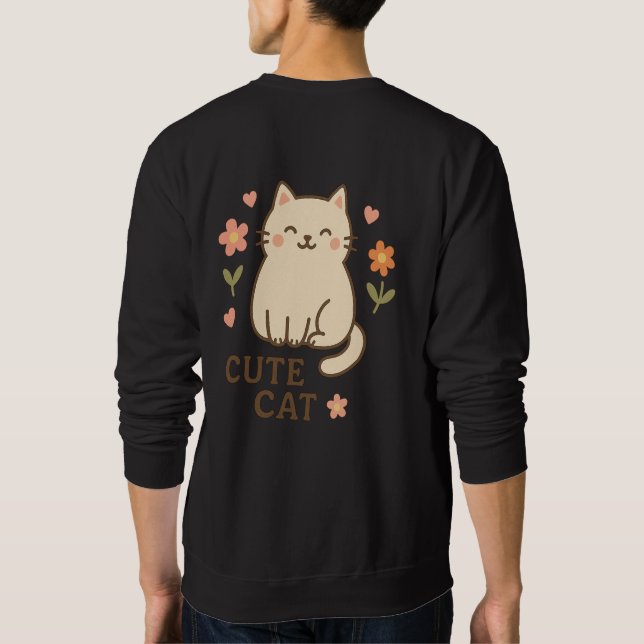 Feline in Bloom Sweatshirt (Back)