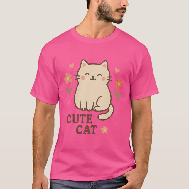 Feline in Bloom T-Shirt (Front)