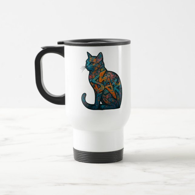Feline Inferno   Travel Mug (Left)