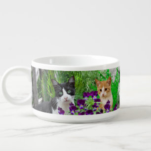 Feline Kitchen Decor Cats in the Garden Bowl