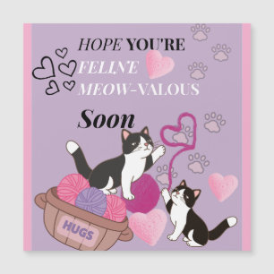 "FELINE meOw-Valous magnetic card
