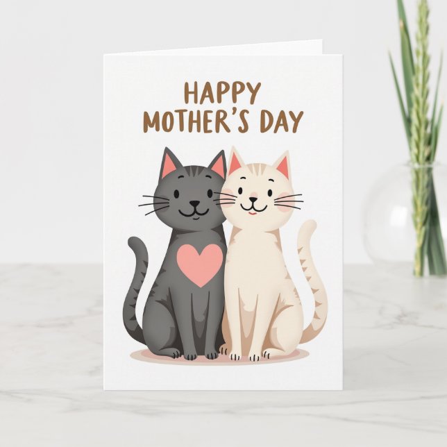 Feline Mothers Day Art Card (Front)