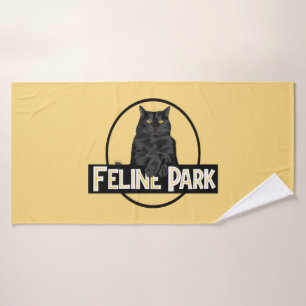 Feline Park Bath Towel